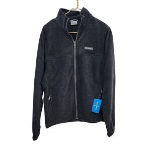 New NWT Columbia Mount Grant Fleece Full Zip Dark‎ Grey Size Small